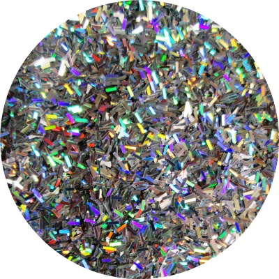 Confetti Metallic Glitter Strips - Holographic