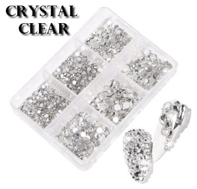 Rhinestone Variety Box - Crystal Mix Nail Rhinestone Kit