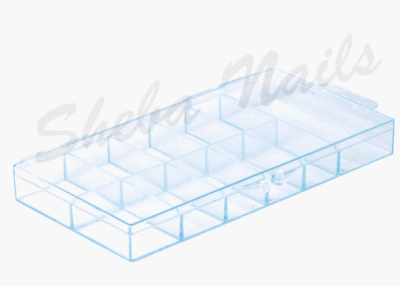 10 Grids Transparent Plastic Storage Box for Nail Jewelry PP Nail Tips  Organizer Box Nail Art Charm Rhinestone Display Empty Box