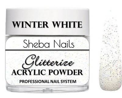 Glitterize Sparkling Acrylic Powder WINTER WHITE