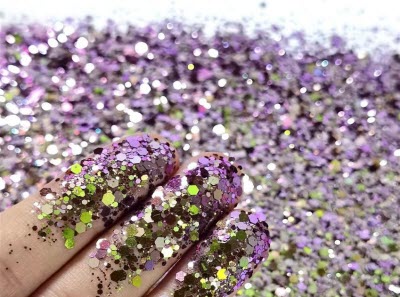 Chunky Nail Glitter Mix purple Butterfly Nail Glitter Glitter Purple Nail  Glitter 