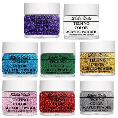 Techno Color Acrylic Powder Wild Sparkle Collection Kit