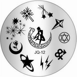 stamping plate nail art design jq-12