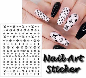 Colorful Lv Nail Art Stickers